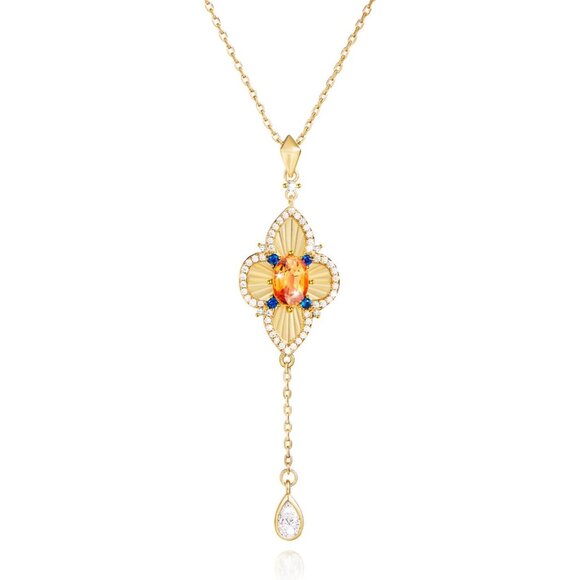 Dainty Gold Clover Pendant Necklace - Perfect Gift for Women on Any Occasion - Picture 1 of 7